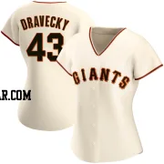 Dave Dravecky Women's San Francisco Giants Cream Authentic Home Jersey