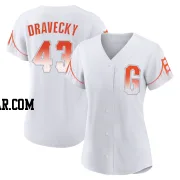 Dave Dravecky Women's San Francisco Giants White Authentic 2021 City Connect Jersey