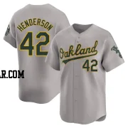 Dave Henderson Men's Oakland Athletics Gray Limited Away Jersey