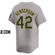 Dave Henderson Men's Oakland Athletics Gray Limited Away Jersey