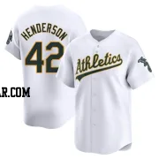 Dave Henderson Men's Oakland Athletics White Limited Home Jersey