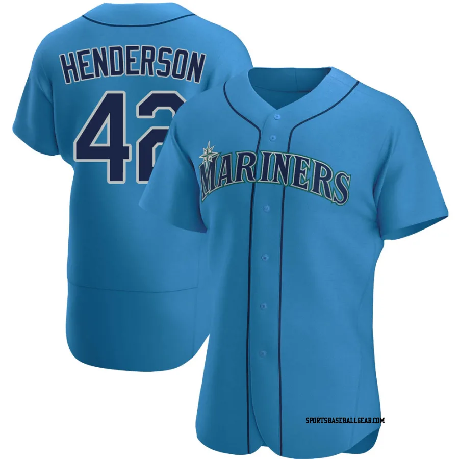 Dave Henderson Men's Seattle Mariners Royal Authentic Alternate Jersey