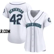 Dave Henderson Women's Seattle Mariners White Limited Home Jersey