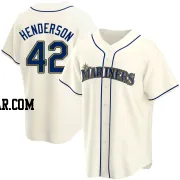 Dave Henderson Youth Seattle Mariners Cream Replica Alternate Jersey