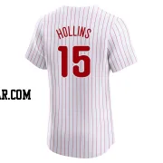 Dave Hollins Men's Philadelphia Phillies White Elite Home Jersey