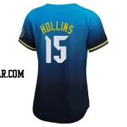 Dave Hollins Women's Philadelphia Phillies Blue Limited 2024 City Connect Jersey