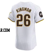 Dave Kingman Men's San Diego Padres White Elite Home Patch Jersey