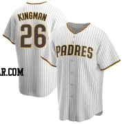 Dave Kingman Men's San Diego Padres White/Brown Replica Home Jersey