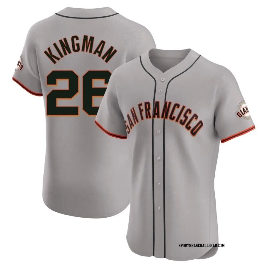 Dave Kingman Men's San Francisco Giants Gray Elite Road Jersey