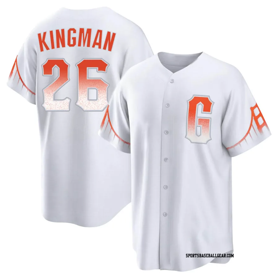 Dave Kingman Youth San Francisco Giants White Replica 2021 City Connect Jersey