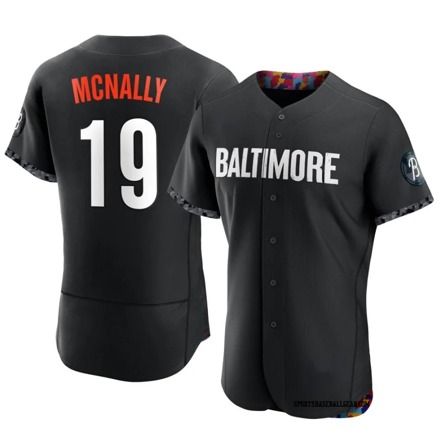 Dave Mcnally Men's Baltimore Orioles Black Authentic 2023 City Connect Jersey