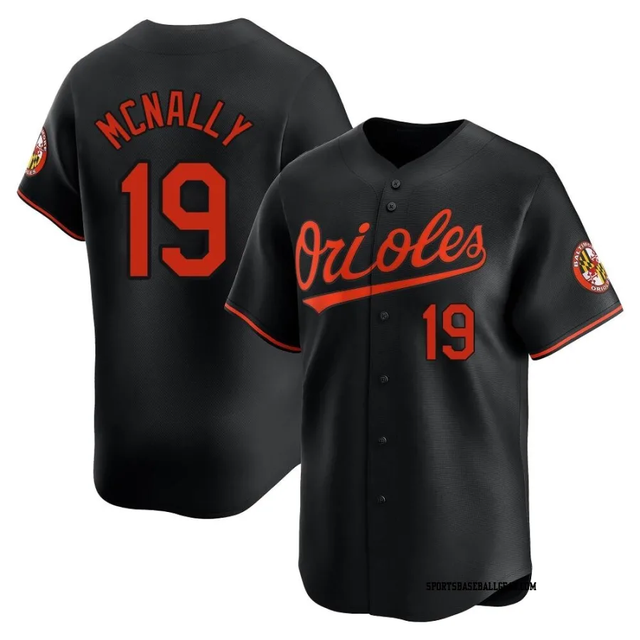 Dave Mcnally Men's Baltimore Orioles Black Limited Alternate Jersey