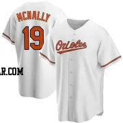 Dave Mcnally Men's Baltimore Orioles White Replica Home Jersey