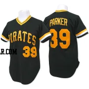 Dave Parker Men's Pittsburgh Pirates Black Authentic Throwback Jersey