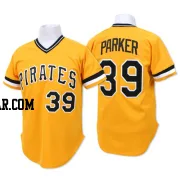 Dave Parker Men's Pittsburgh Pirates Gold Authentic Throwback Jersey