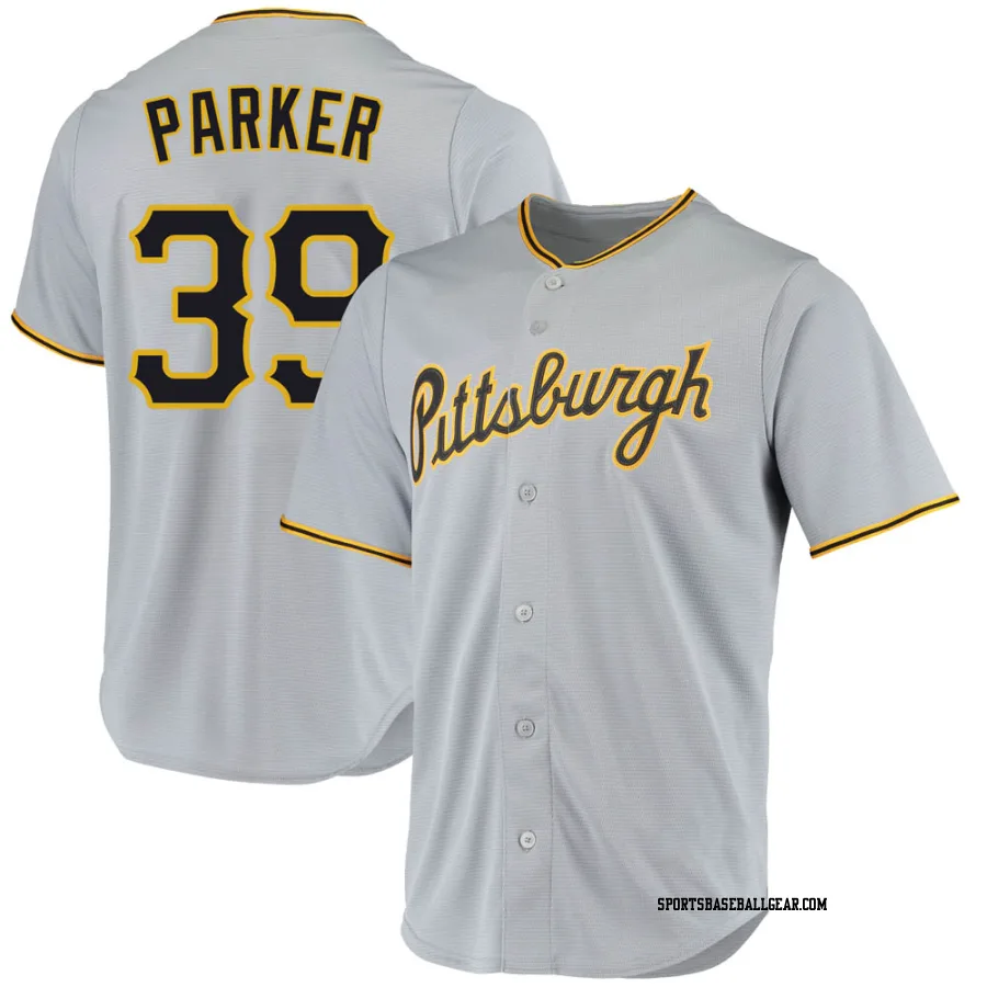 Dave Parker Men's Pittsburgh Pirates Gray Replica Road Jersey