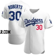 Dave Roberts Men's Los Angeles Dodgers White Authentic Home Jersey