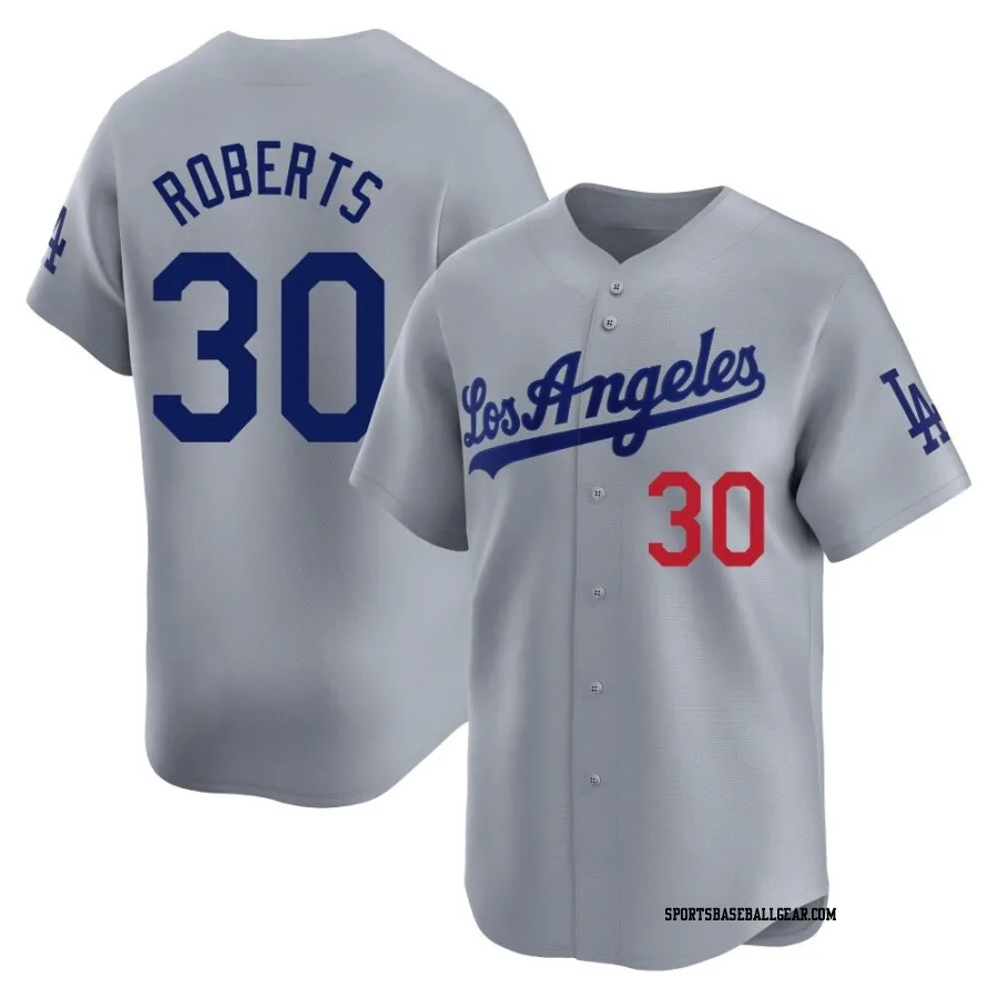 Dave Roberts Youth Los Angeles Dodgers Gray Limited Away Jersey