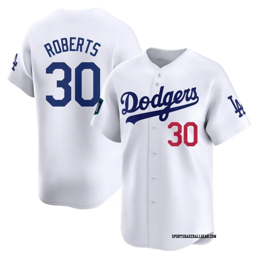 Dave Roberts Youth Los Angeles Dodgers White Limited 2024 World Tour Seoul Series Home Jersey