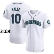 Dave Valle Men's Seattle Mariners White Elite Home Jersey