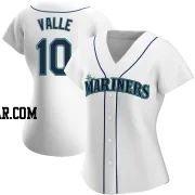 Dave Valle Women's Seattle Mariners White Authentic Home Jersey