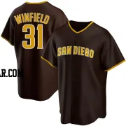 Dave Winfield Men's San Diego Padres Brown Replica Road Jersey