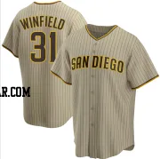 Dave Winfield Men's San Diego Padres Sand/Brown Replica Alternate Jersey