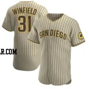 Dave Winfield Men's San Diego Padres Tan/Brown Authentic Alternate Jersey