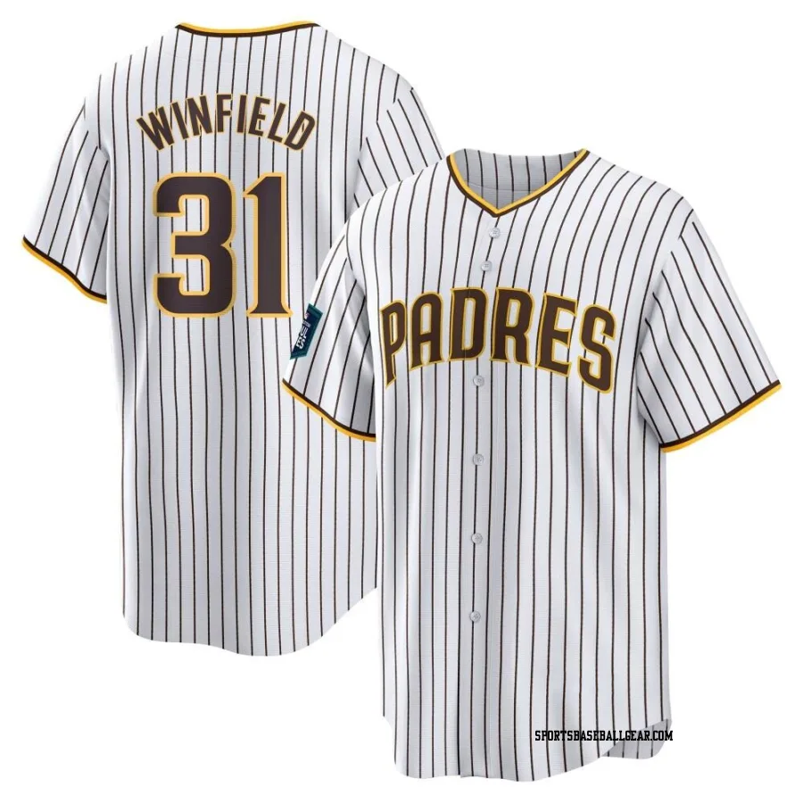 Dave Winfield Men's San Diego Padres White Replica 2024 World Tour Seoul Series Home Jersey