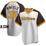 Dave Winfield Men's San Diego Padres White Replica Home Cooperstown Collection Jersey