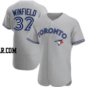 Dave Winfield Men's Toronto Blue Jays Gray Authentic Road Jersey