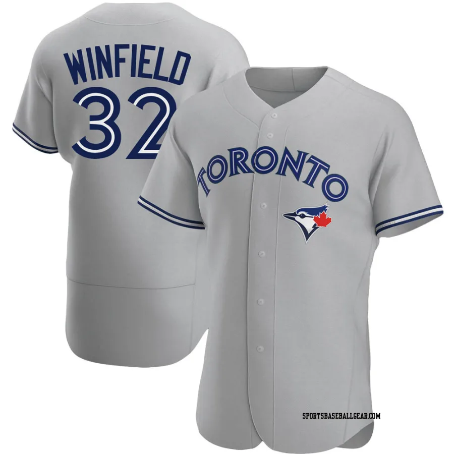 Dave Winfield Men's Toronto Blue Jays Gray Authentic Road Jersey