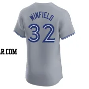 Dave Winfield Men's Toronto Blue Jays Gray Elite Road Jersey