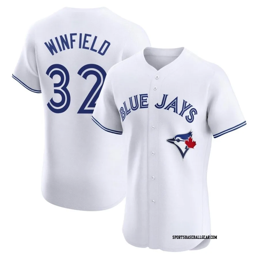 Dave Winfield Men's Toronto Blue Jays White Elite Home Jersey