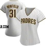 Dave Winfield Women's San Diego Padres White/Brown Authentic Home Jersey