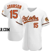 Davey Johnson Men's Baltimore Orioles White Authentic Home Jersey