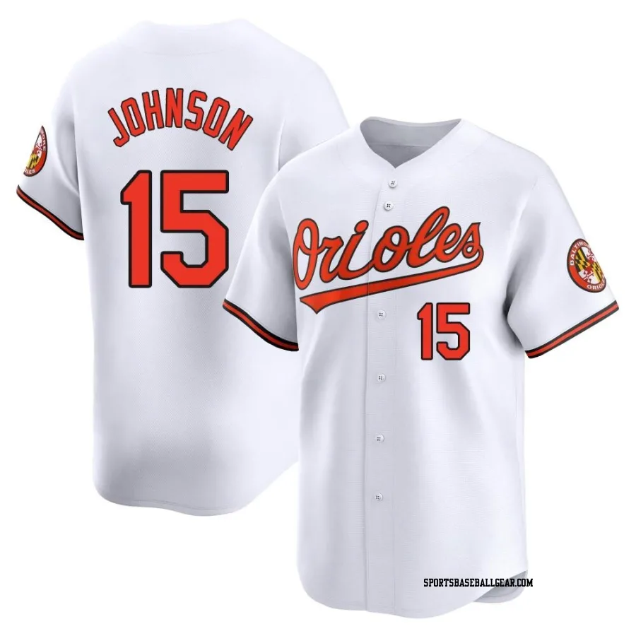 Davey Johnson Men's Baltimore Orioles White Limited Home Jersey