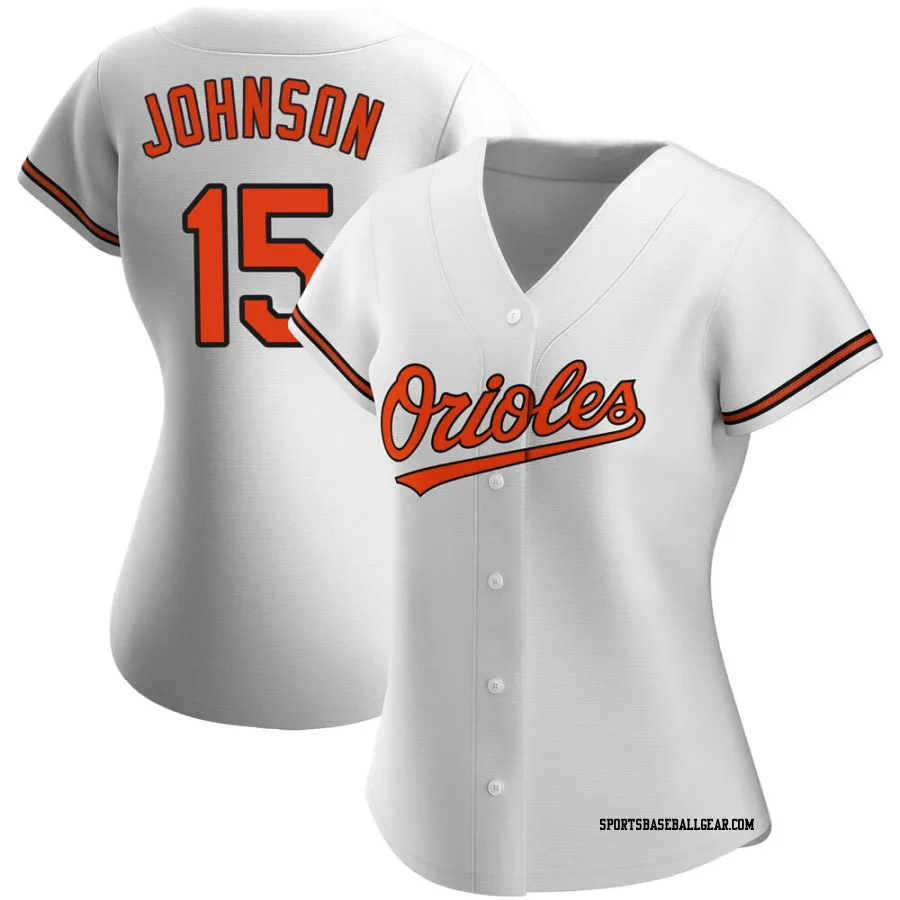 Davey Johnson Women's Baltimore Orioles White Authentic Home Jersey