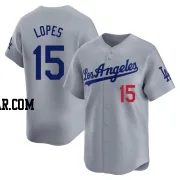 Davey Lopes Men's Los Angeles Dodgers Gray Limited Away Jersey