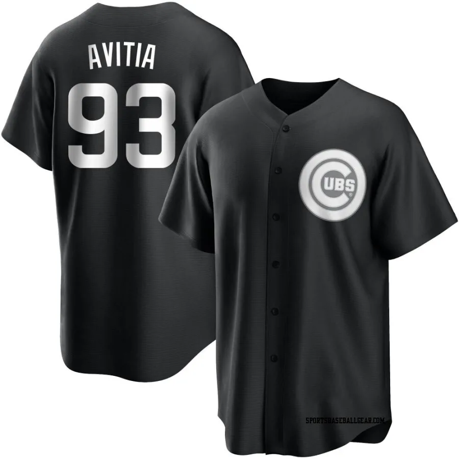 David Avitia Youth Chicago Cubs Black/White Replica Jersey