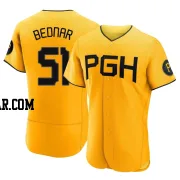 David Bednar Men's Pittsburgh Pirates Gold Authentic 2023 City Connect Jersey