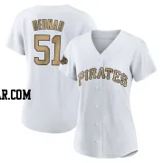 David Bednar Women's Pittsburgh Pirates White Game Replica 2022 All-Star Jersey