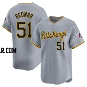 David Bednar Youth Pittsburgh Pirates Gray Limited Away Jersey