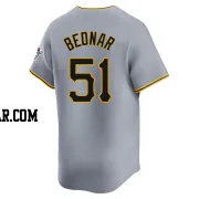 David Bednar Youth Pittsburgh Pirates Gray Limited Away Jersey