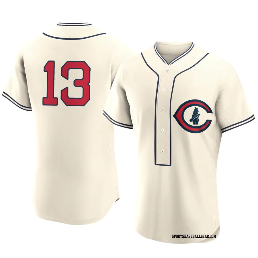 David Bote Men's Chicago Cubs Cream Authentic 2022 Field Of Dreams Jersey