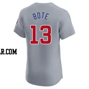 David Bote Men's Chicago Cubs Gray Elite Road Jersey