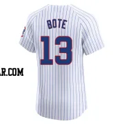 David Bote Men's Chicago Cubs White Elite Home Jersey