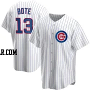 David Bote Youth Chicago Cubs White Replica Home Jersey