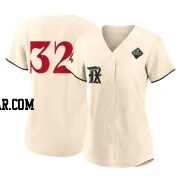 David Clyde Women's Texas Rangers Cream Replica 2023 City Connect 2023 World Series Jersey