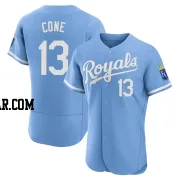 David Cone Men's Kansas City Royals Light Blue Authentic 2022 Alternate Jersey